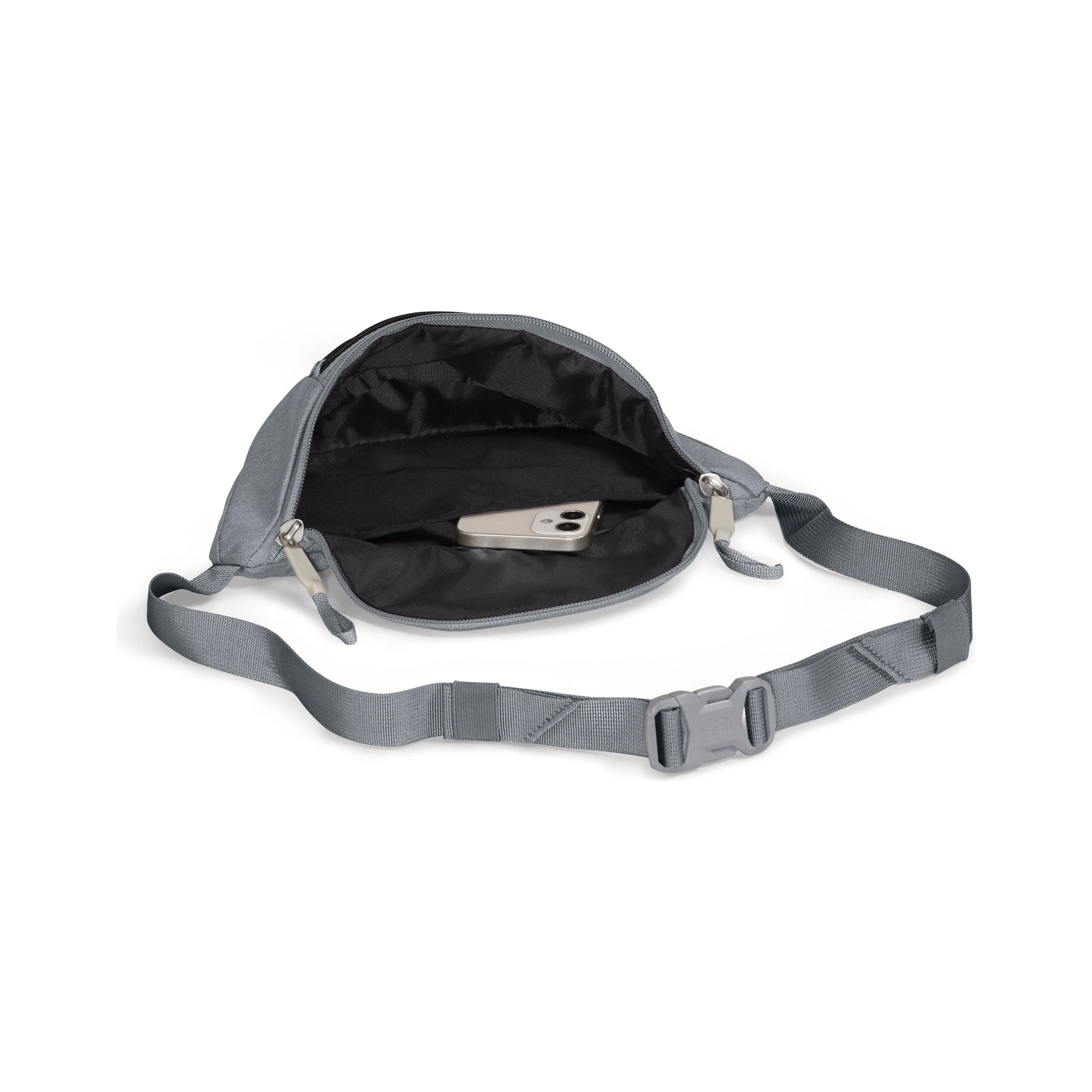 The North Face Jester Lumbar in Mid Grey Dark Heather Black - Image 4