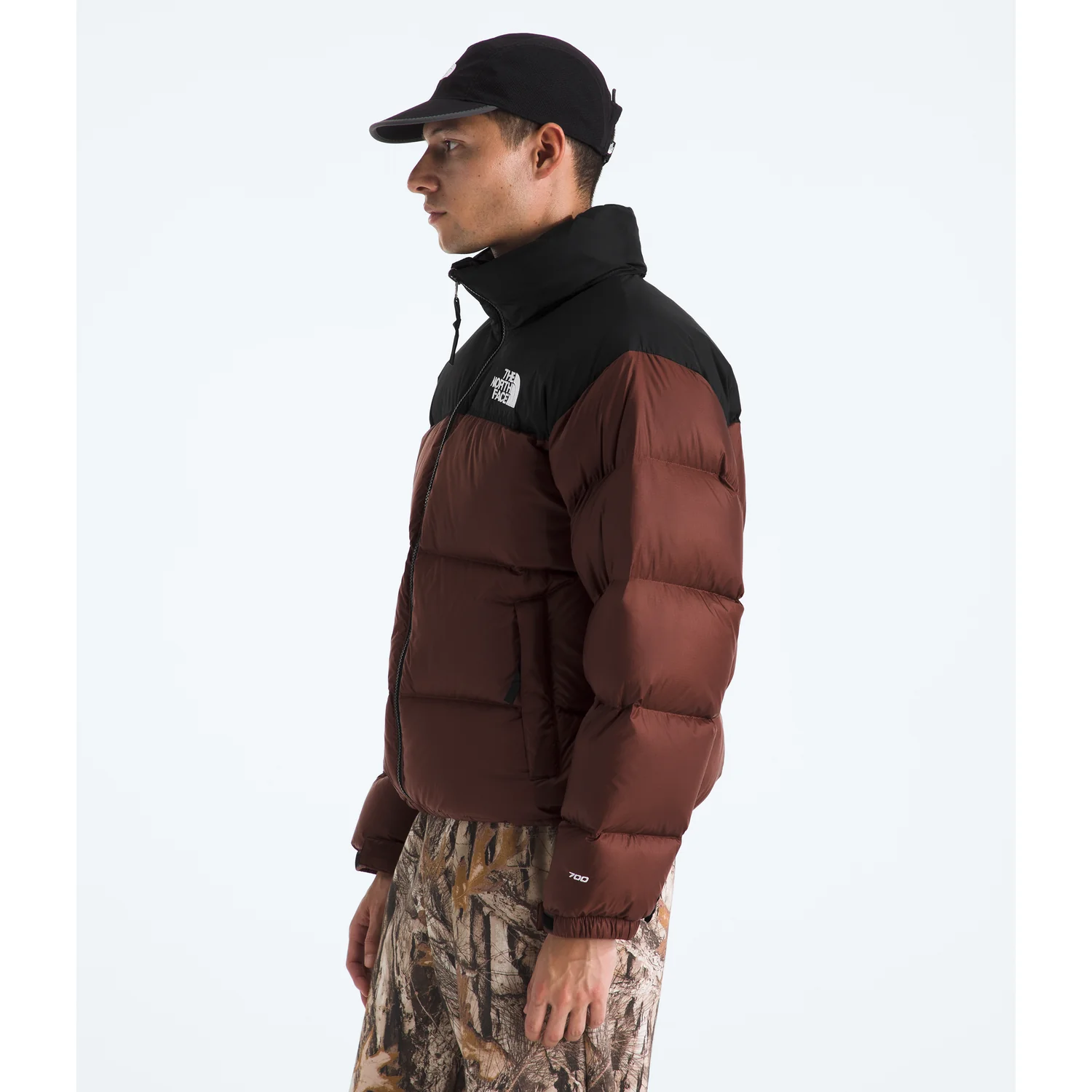 The North Face Men’s 1996 Retro Nuptse Jacket in Ember Soil/TNF Black - Image 4