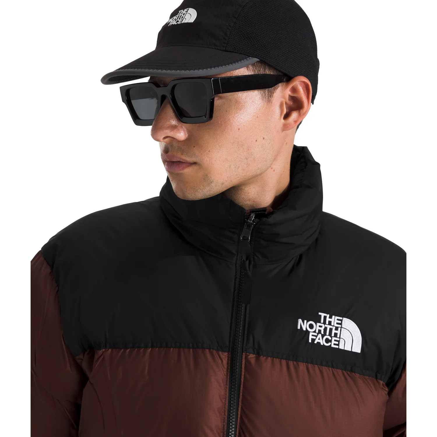 The North Face Men’s 1996 Retro Nuptse Jacket in Ember Soil/TNF Black - Image 7
