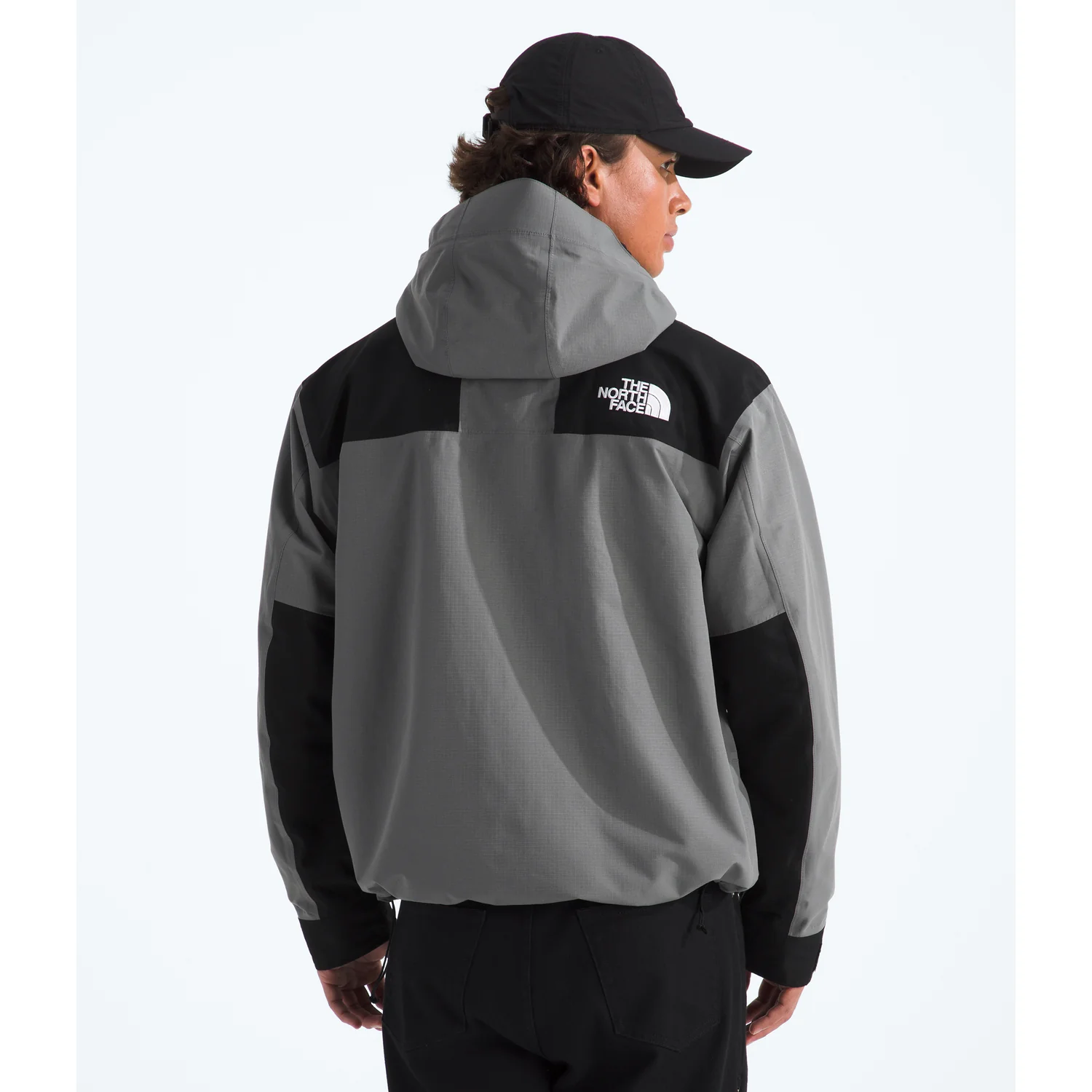 The North Face Men's DRYVENT™ Mono Mountain Jacket in Smoked Pearl/TNF Black - Image 3