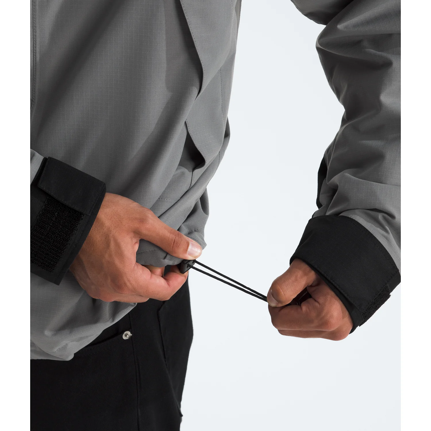 The North Face Men's DRYVENT™ Mono Mountain Jacket in Smoked Pearl/TNF Black - Image 5