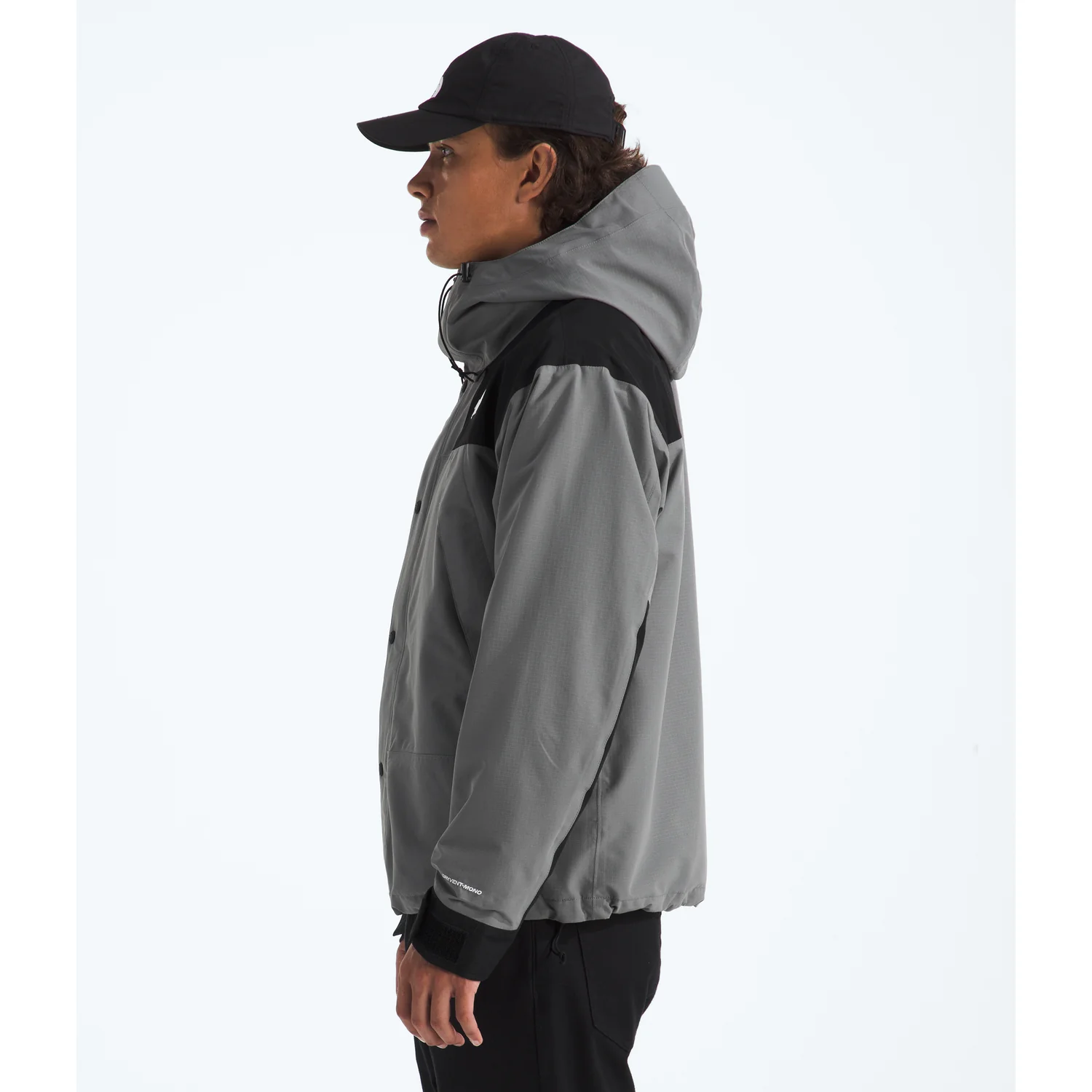 The North Face Men's DRYVENT™ Mono Mountain Jacket in Smoked Pearl/TNF Black - Image 6