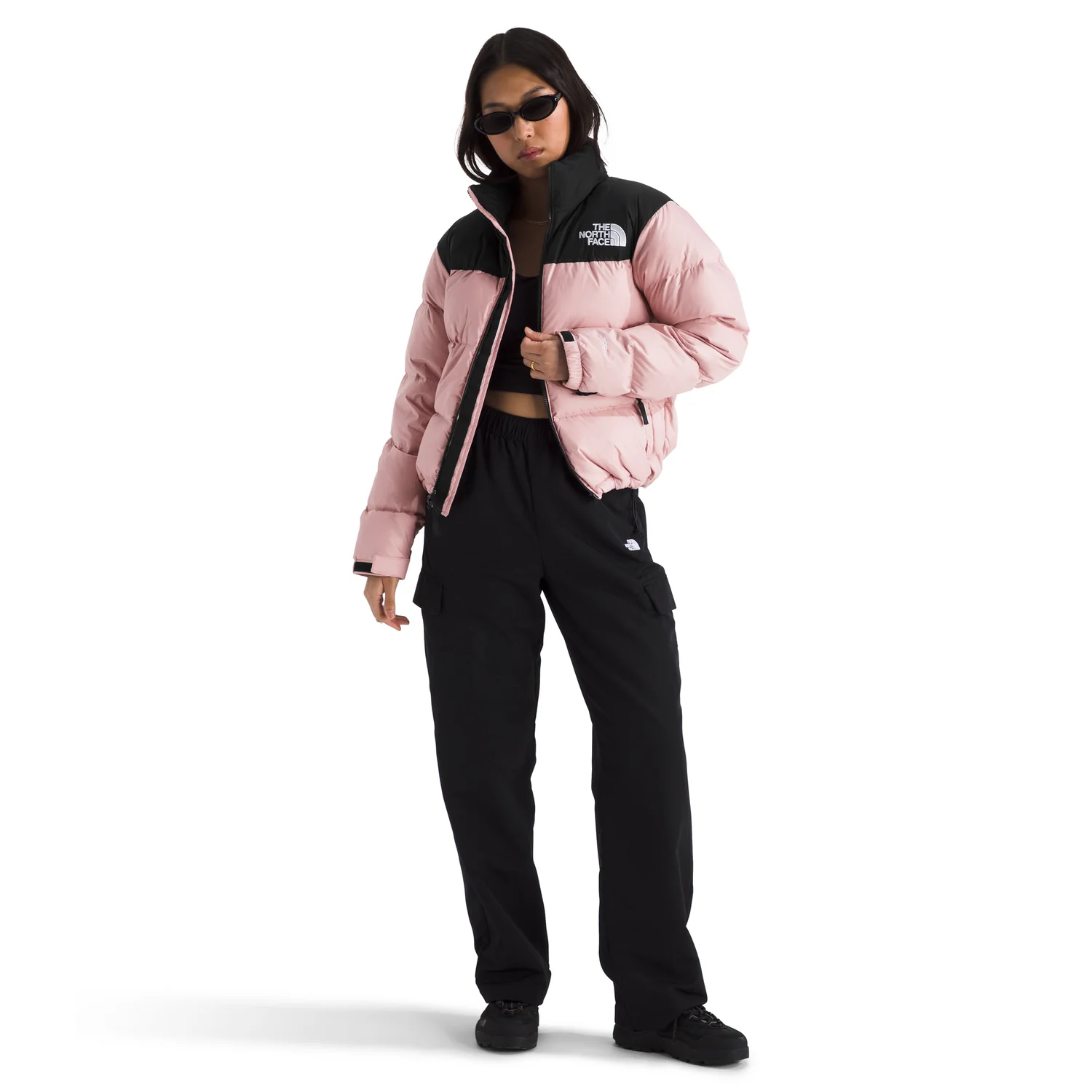 The North Face Women’s 1996 Retro Nuptse Jacket in Metal Pink/TNF Black - Image 4
