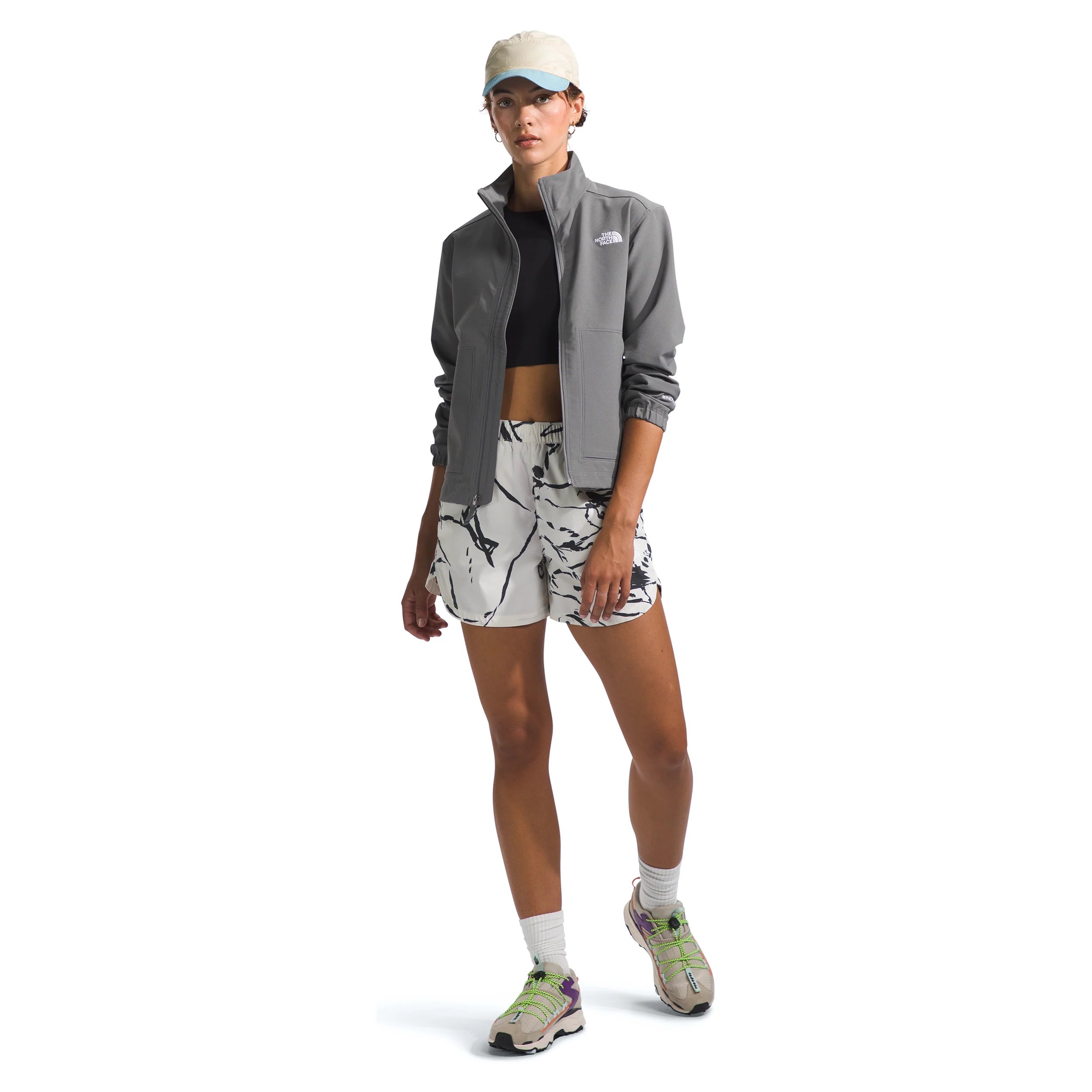 The North Face Women's Willow Stretch Jacket in Smoked Pearl - Image 3