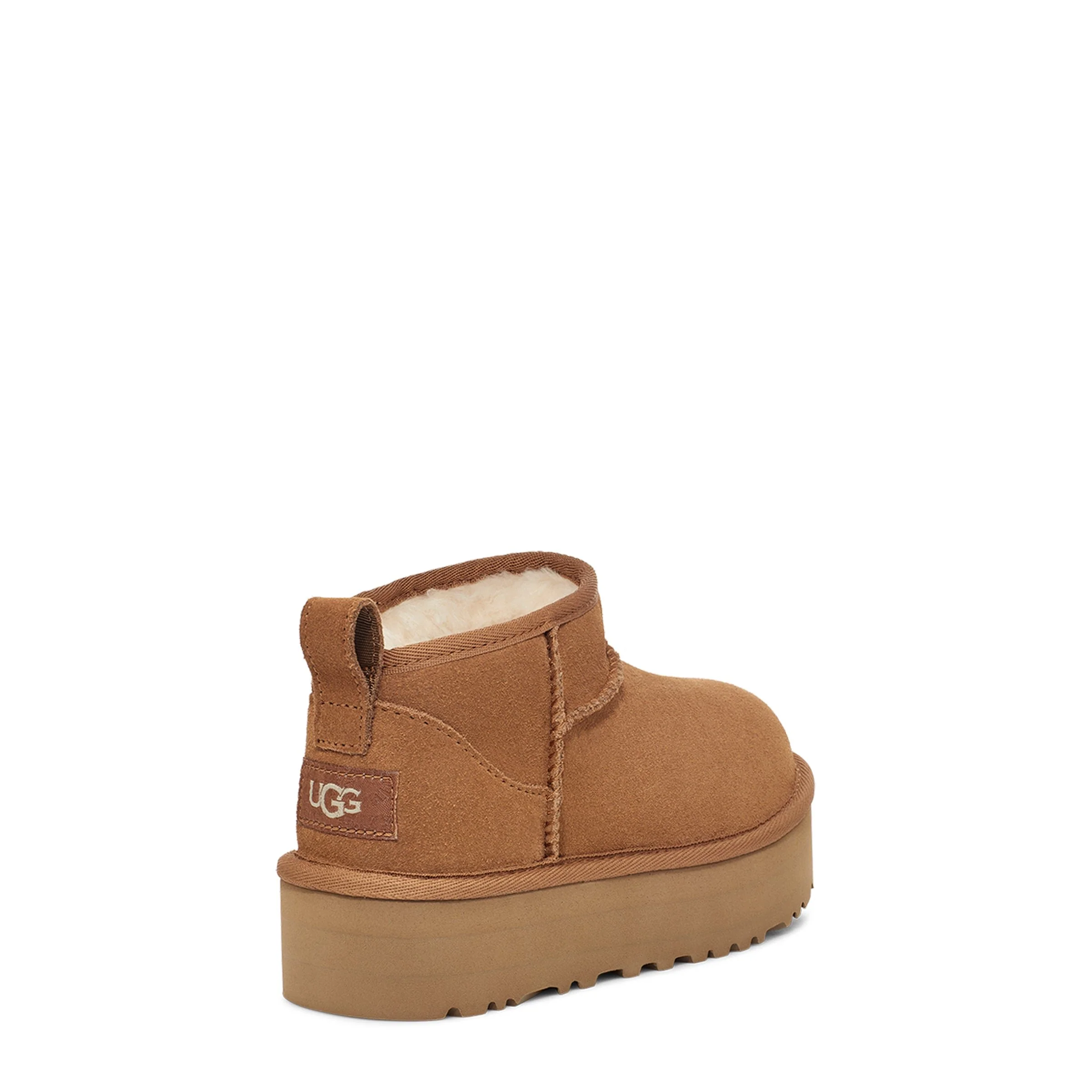 UGG Kid's Classic Ultra Mini Platform in Chestnut - Image 5