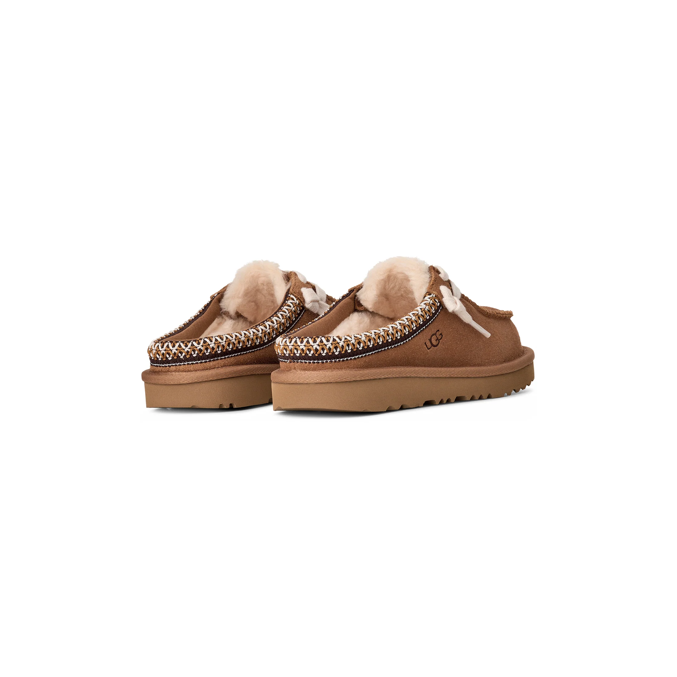 UGG Kid's Tasman Mule in Chestnut - Image 4