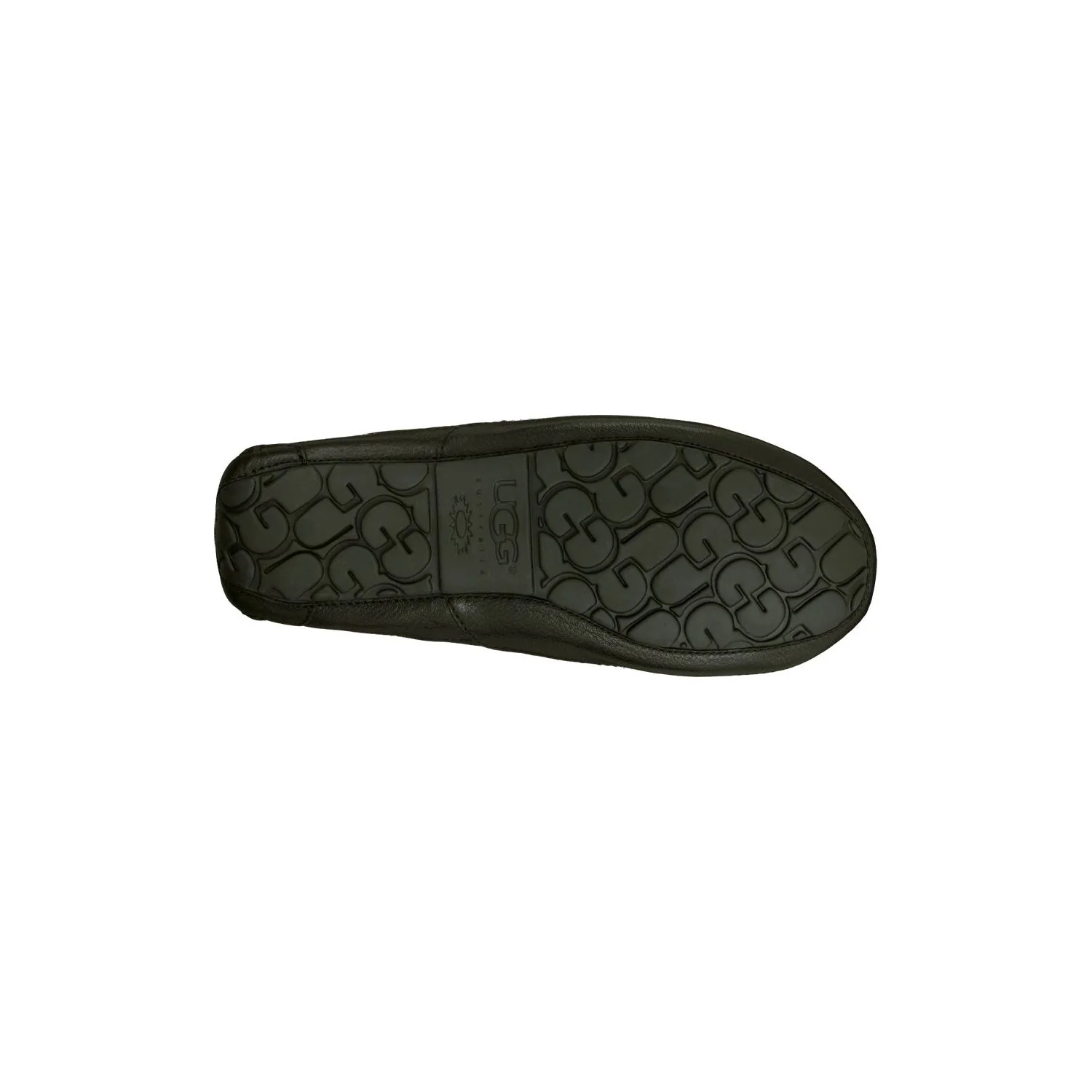 UGG Men's Ascot Leather Slipper in Black - Image 6
