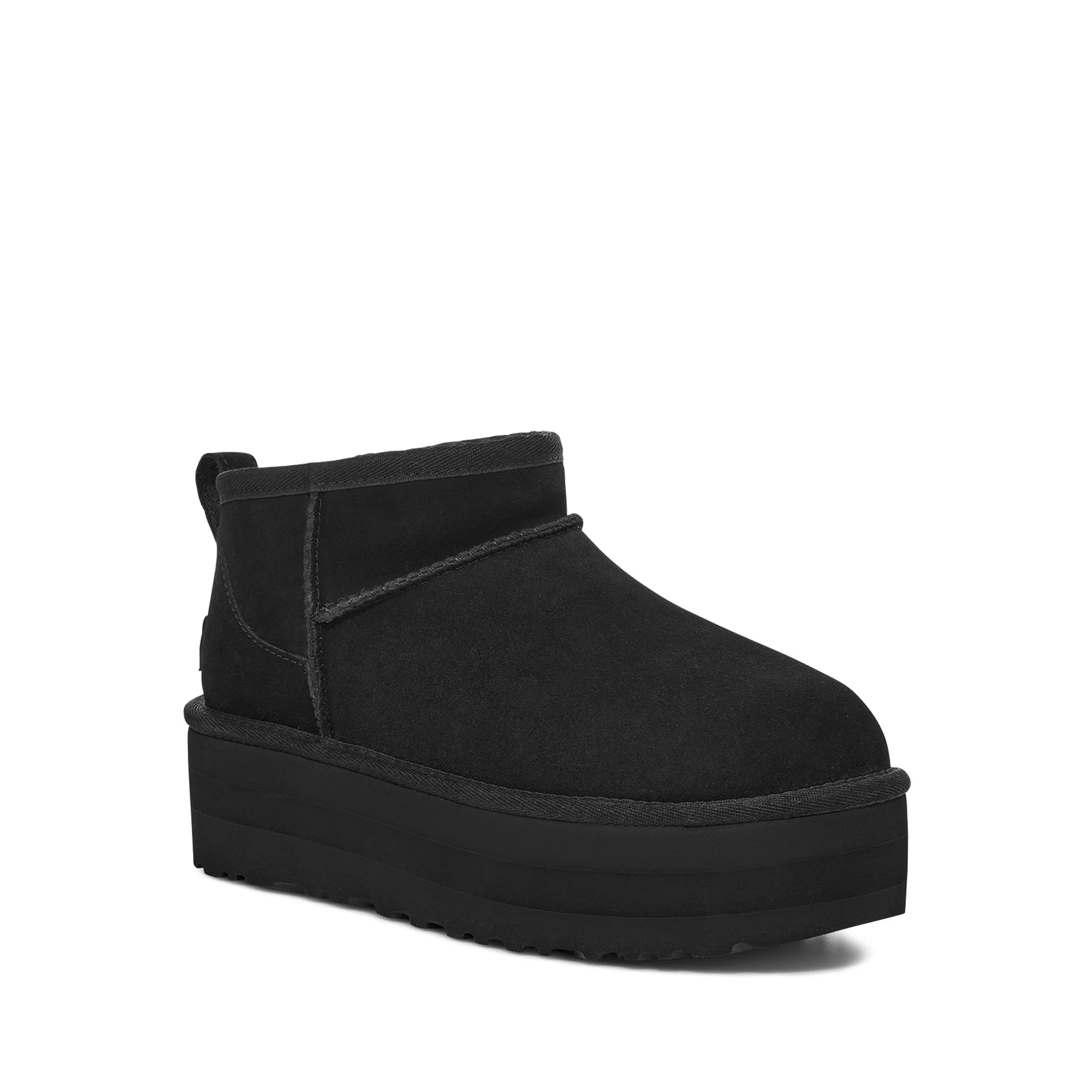 UGG Women's Classic Ultra Mini Platform in Black - Image 3