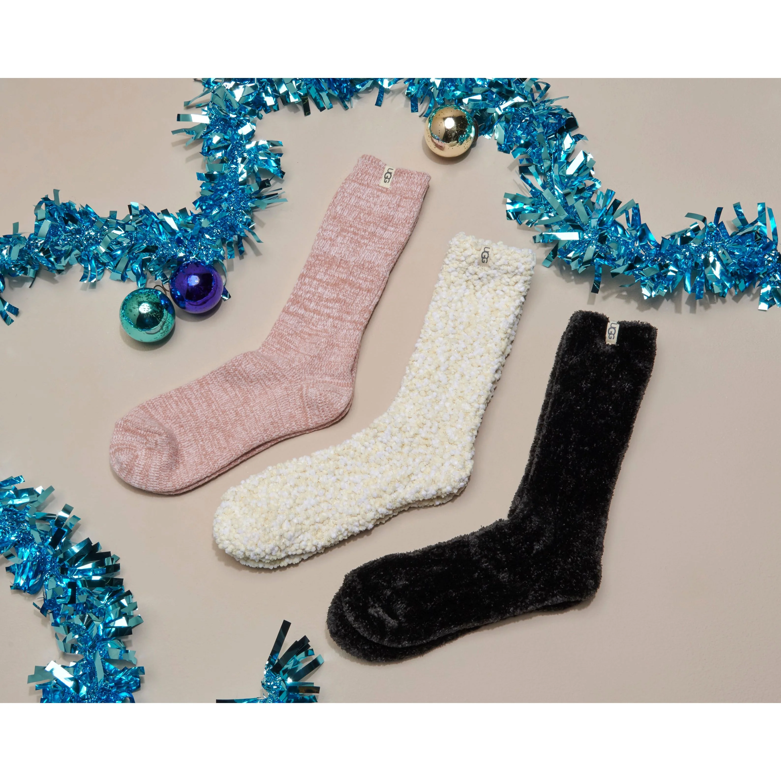 UGG Women's Leda Cozy Sock in Black - Image 4