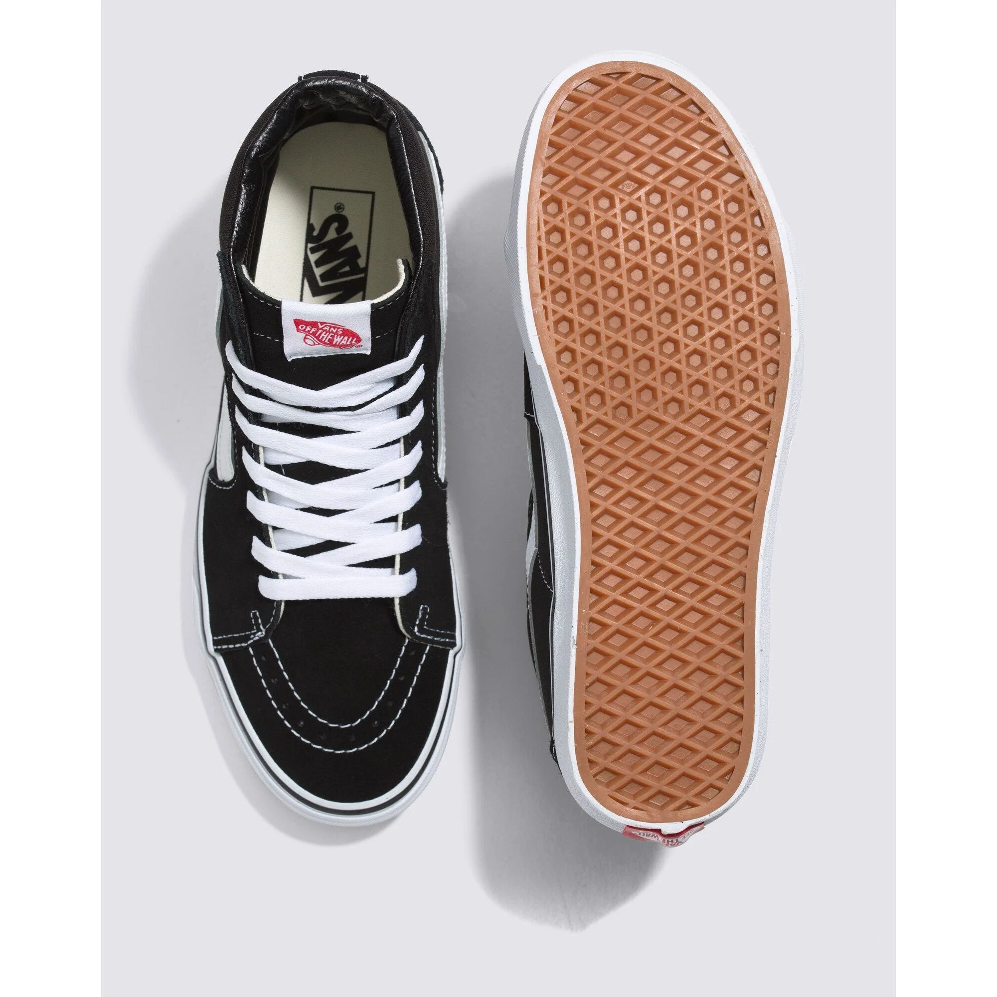 Vans Sk8-Hi Shoe in Black Black White - Image 3