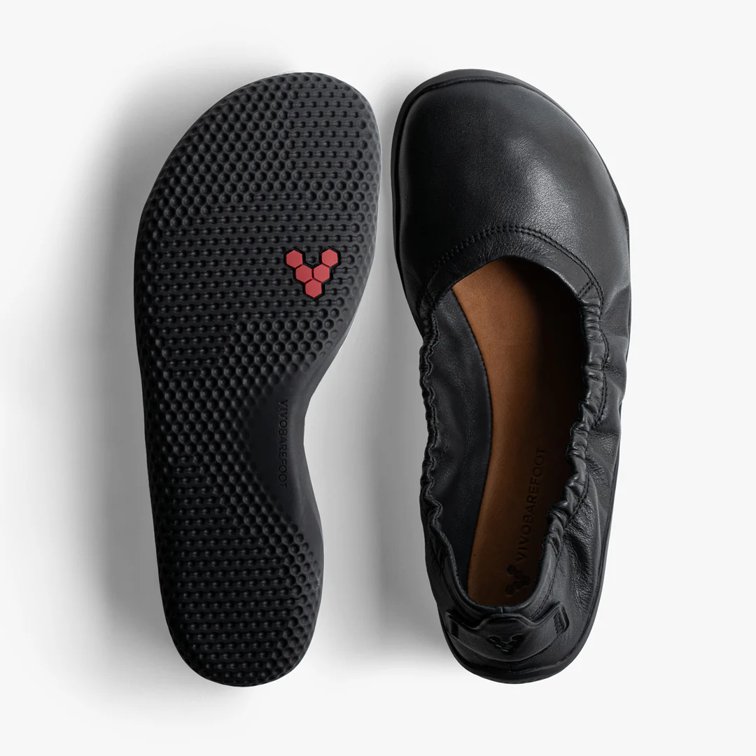 Vivobarefoot Womens Asana Yin Ballerina Leather - Image 2