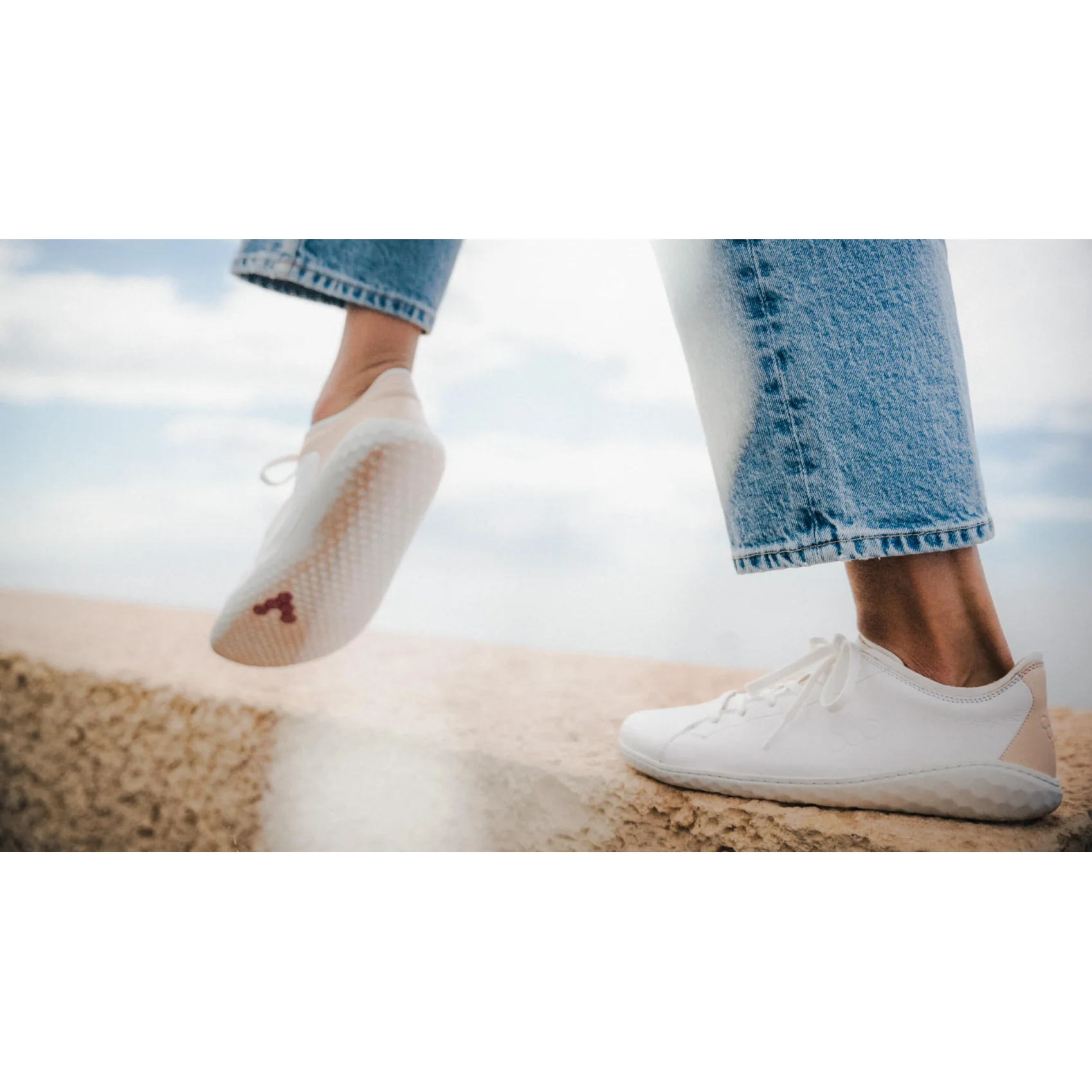 Vivobarefoot Women's Geo Court III in Bright White - Image 7