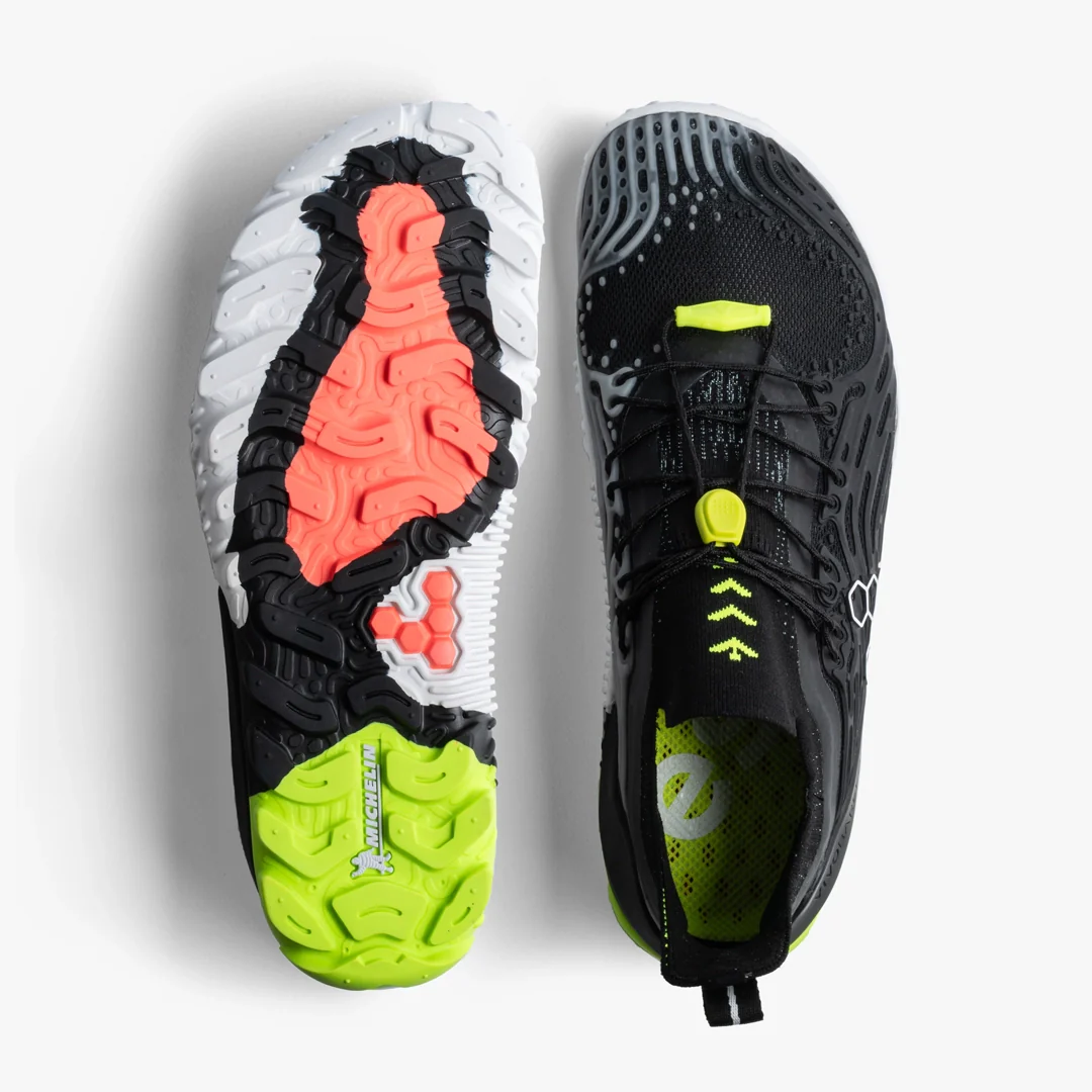 Vivobarefoot Women's Hydra Esc in Obsidian Safety Yellow - Image 2