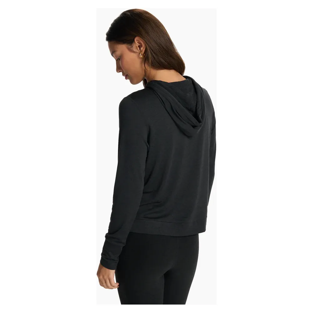 Vuori Women's Halo Essential Hoodie in Black Heather - Image 5
