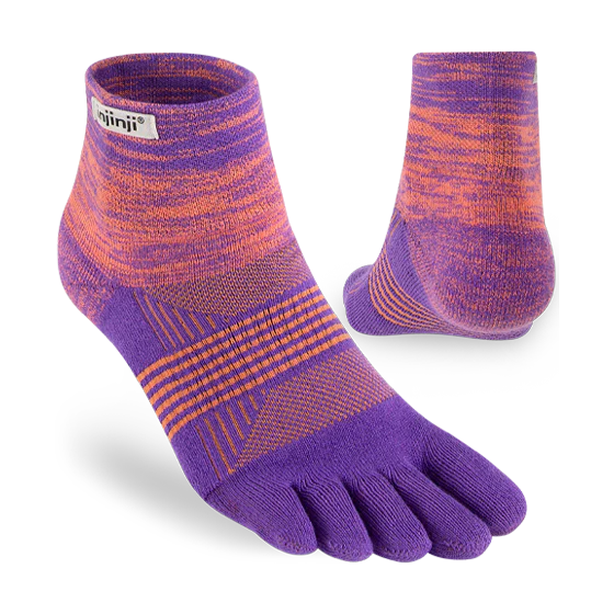 Injinji Women's Trail Midweight Mini Crew Socks in Jupiter - Image 2